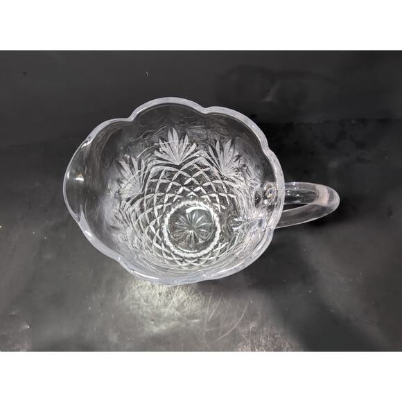 Shannon Godinger Crystal Water Pitcher, Lead Crystal Pitcher, Pineapple Cut Jug - Picture 6 of 9